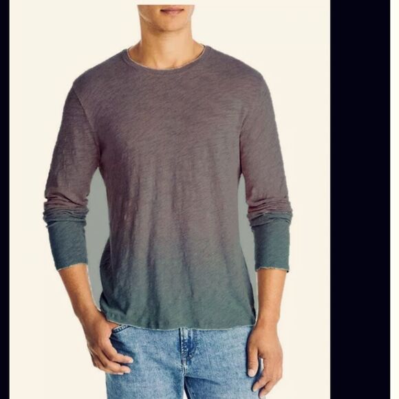ATM Anthony Thomas Melillo Men's Distressed Ombre Long Sleeve Tee XL NWOT - Picture 12 of 12